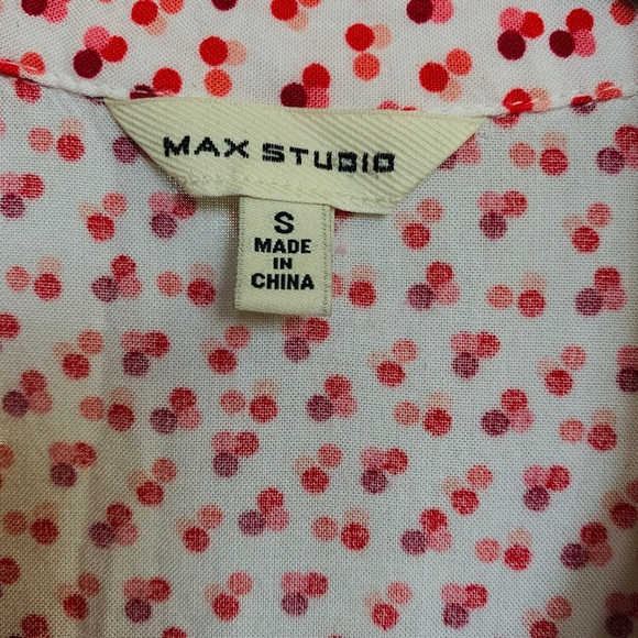 MAX STUDIO TANK TOP SLEEVELESS BUTTON DOWN SHIRT - Picture 6 of 15